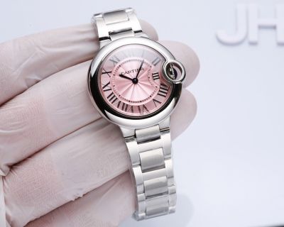 Cartier Ballon Bleu De 33MM 157 Quartz Movement Women Watch